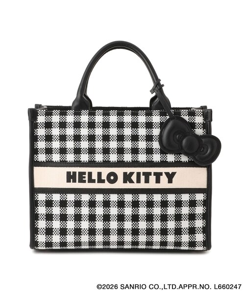 VIS（ビス）の「【HELLO KITTY×VIS】リボンチャームトートバッグ（トートバッグ・レディース・ブラック/ブラック系・F）」の20枚目の写真