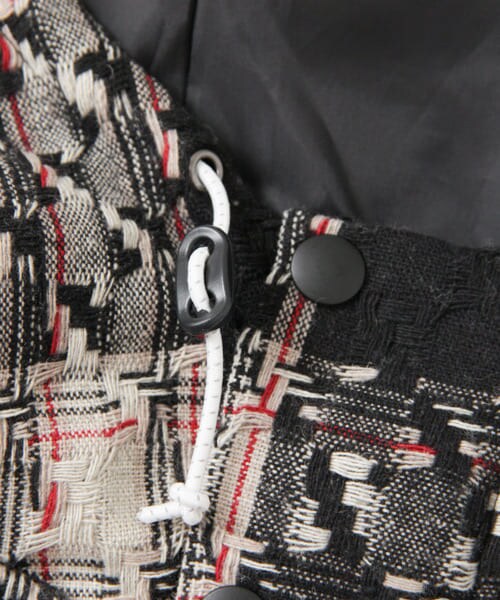 KBF（ケイビーエフ）の「チェックマウンテンパーカー（マウンテンパーカー・レディース・IVORY/BLACK・one）」の10枚目の写真