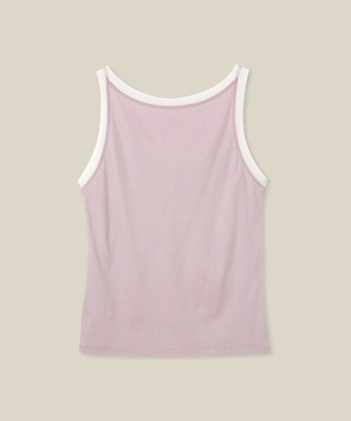 ROPE'（ロペ）の「【WEB・一部店舗限定】【接触冷感/UVカット】チュールコンビテレコタンクトップ（タンクトップ・レディース・ブラック/ホワイト/ピンク・F）」の14枚目の写真