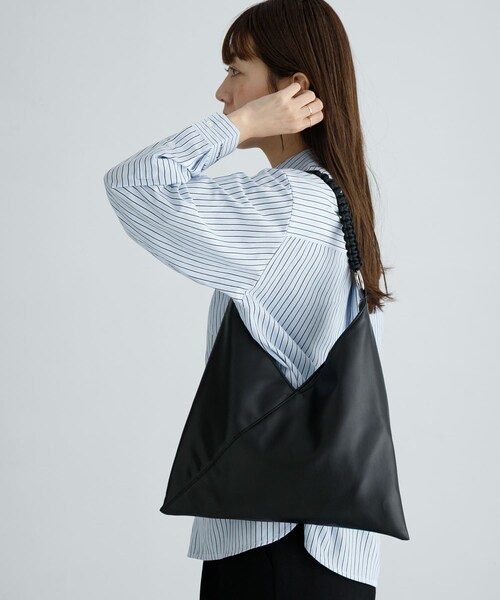 URBAN RESEARCH Sonny Label（アーバンリサーチサニーレーベル）の「トライアングル2WAYバッグ（ハンドバッグ・レディース・Lベージュ/ブラック/ブラウン・One）」の5枚目の写真