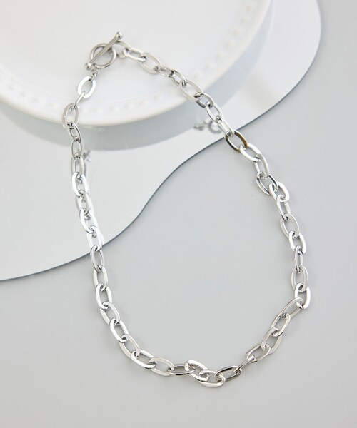 ROPE' PICNIC(ロペピクニック)の「ステンレスボールドチェーンネックレス(ネックレス・レディース・ゴールド/シルバー・F)」の2枚目の写真