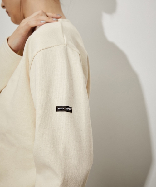 ADAM ET ROPE'（アダムエロペ）の「【公式サイト限定】【SAINT JAMES】SOLID（Tシャツ/カットソー・レディース・ブラック/オフホワイト/ピンク・1）」の12枚目の写真