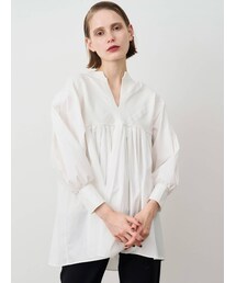 ELENDEEK | CABLE NECK MIX TUNIC(シャツ/ブラウス)
