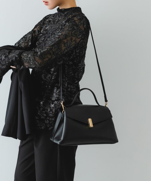 RODE SKO（ロデスコ）の「フラップワンハンドルバッグ（ハンドバッグ・レディース・BLACK/MOCHA/IVORY・One）」の22枚目の写真