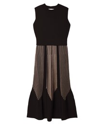 LAGUNAMOON | バイカラーラインニットワンピース(ワンピース)