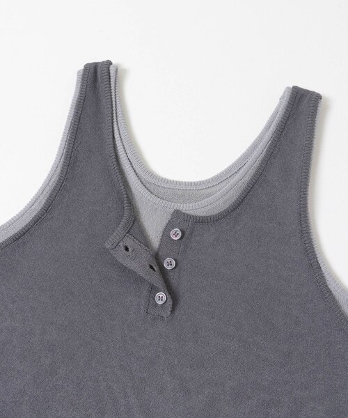 SENSE OF PLACE by URBAN RESEARCH（センスオブプレイスバイアーバンリサーチ）の「『洗濯可』アンサンブルニットタンクトップ（タンクトップ・レディース・NVYxIVO/CHAxGRY/BRNxBLU・One）」の6枚目の写真