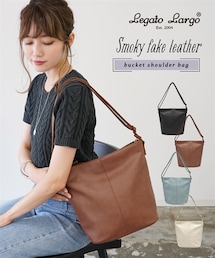nissen | Legato Largo(レガートラルゴ)スモーキーシボ バケツ型ショルダー(ショルダーバッグ)