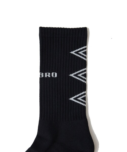 ADAM ET ROPE'（アダムエロペ）の「【BAL/バル】×UMBRO JACQUARD SOCKS（ソックス/靴下・メンズ・ブラック/ホワイト・F）」の4枚目の写真