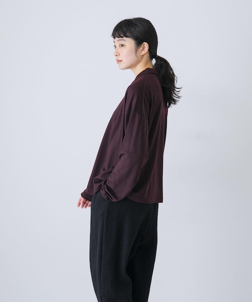 かぐれ（カグレ）の「ウォッシャブルウールカットシャツ（シャツ/ブラウス・レディース・AMBER/BROWN/INK BLACK・Free）」の18枚目の写真
