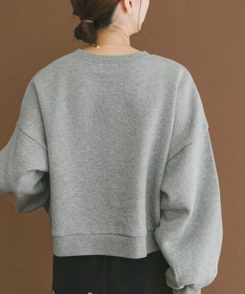 ITEMS URBANRESEARCH（アイテムズ アーバンリサーチ）の「『UR TECH』ハイヒートコットンクルーネックスウェット（スウェット・レディース・GRY/BRD/BLK・Free）」の12枚目の写真