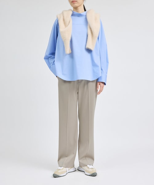 ROPE'（ロペ）の「ウールサテンイージーパンツ【Sサイズフェア対象】（その他パンツ・レディース・ブラック/グレー/ピンク・34/36/38）」の5枚目の写真