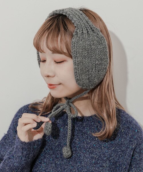 SMELLY（スメリー）の「ニットイヤーマフ（イヤーマフ・レディース・GRY/IVO/MOC・-）」の14枚目の写真