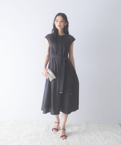 URBAN RESEARCH ROSSO（アーバンリサーチロッソ）の「『UR TECH DRYLUXE』ポケットデザインワンピース（ワンピース・レディース・MOCHA/NAVY/YELLOW/CHARCOAL・Free）」の7枚目の写真