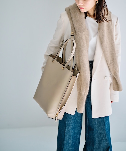 ROPE'（ロペ）の「【A4対応】【E'POR】Y BAG Large【通勤】【メディア掲載】（トートバッグ・レディース・ライトグレー/ダークブラウン/ブラック/オフホワイト/ブラウン/ベージュ系/カーキ・F）」の18枚目の写真