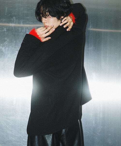 SENSE OF PLACE by URBAN RESEARCH(センスオブプレイスバイアーバンリサーチ)の「ルーズミドルジャケット(テーラードジャケット・メンズ・BLACK/CHARCOAL/GREIGE・M/L)」の9枚目の写真