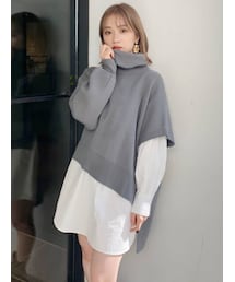 MURUA | オフタートルレイヤードシャツワンピース(ワンピース)