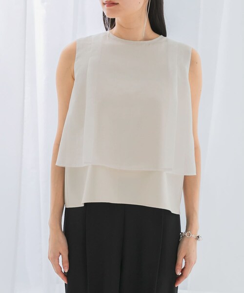 URBAN RESEARCH ROSSO（アーバンリサーチロッソ）の「シアーチンツレイヤードブラウス（シャツ/ブラウス・レディース・WHITE/MAUVE PINK/SLATE BLUE・FREE）」の13枚目の写真
