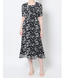 LAGUNAMOON | シャドーフラワーマーメイドワンピース(ワンピース)