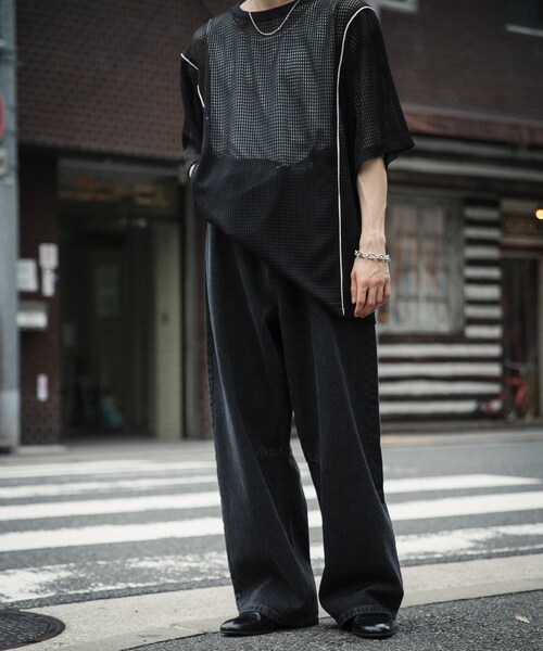 SENSE OF PLACE by URBAN RESEARCH(センスオブプレイスバイアーバンリサーチ)の「カーブデニムパンツ(デニムパンツ・メンズ・BLACK/L.INDIGO・M/L)」の6枚目の写真
