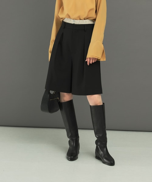 URBAN RESEARCH ROSSO（アーバンリサーチロッソ）の「レイヤードハーフパンツ（その他パンツ・レディース・BLACK/MOCHA・36/38）」の5枚目の写真