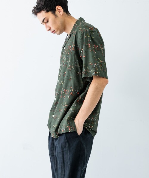 URBAN RESEARCH（アーバンリサーチ）の「LONGCHAMP PRINT SHIRTS（シャツ/ブラウス・メンズ・BLACK/ORANGE/BLUE/KHAKI・M/L）」の20枚目の写真