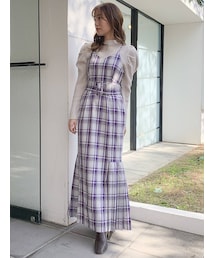 dazzlin | キャミクロスプリーツジャンスカ(ジャンパースカート)