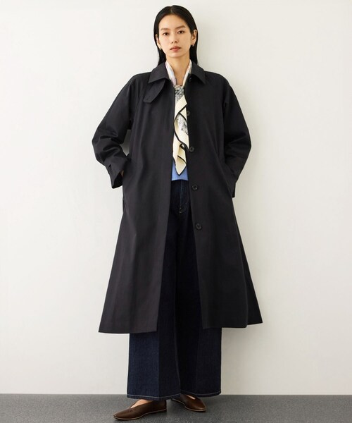 ROPE'（ロペ）の「ツイルクロスステンカラーコート（ステンカラーコート・レディース・ベージュ系/ネイビー・36/38）」の20枚目の写真