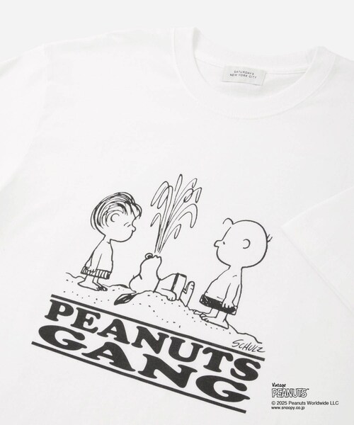 Saturdays NYC(サタデーズ ニューヨークシティ )の「SNYC x PEANUTS GANG IN THE SEA T(Tシャツ/カットソー・レディース・ブラック/ホワイト・L/M/S/XL)」の13枚目の写真