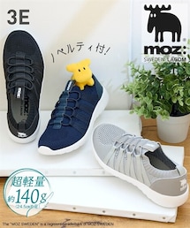 nissen | 【ノベルティ付】moz（モズ）超軽量レディースニットスニーカー（ワイズ３Ｅ）(スニーカー)