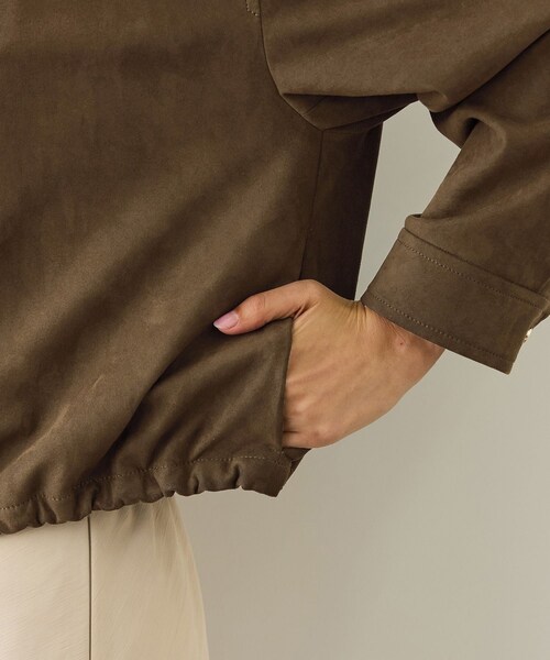 ROPE'（ロペ）の「スエードライクブルゾン（ブルゾン・レディース・ダークブラウン・F）」の18枚目の写真