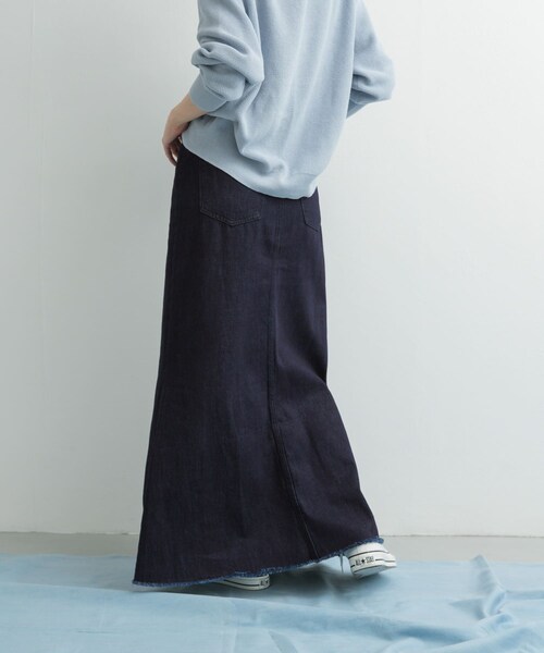 URBAN RESEARCH DOORS（アーバンリサーチドアーズ）の「Denim Flare Skirt（デニムスカート・レディース・ONE WASH/INDIGO・S/M）」の6枚目の写真
