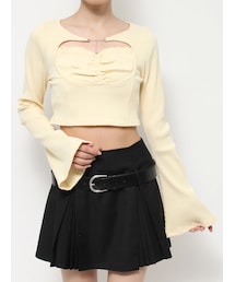 EATME | ハートカットリブTOP(Tシャツ/カットソー)