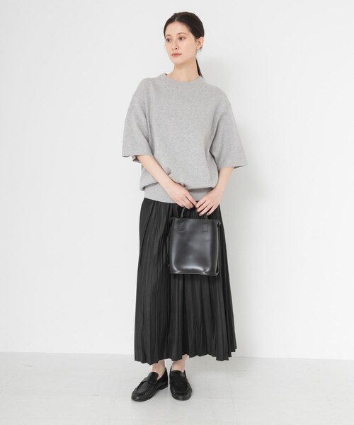 URBAN RESEARCH(アーバンリサーチ)の「コットンカシミヤハーフスリーブニット(ニット/セーター・レディース・OFF WHITE/GRAY/DRK NAVY・Free)」の19枚目の写真