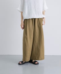 かぐれ | カラーリネンクロップドパンツ(その他パンツ)