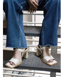 EVRIS | スクエアトゥクロコライクサンダル(サンダル)