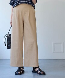 nissen | サラチノストレッチワイドパンツ(吸汗速乾・接触冷感・UVカット)<大きいサイズ有>(その他パンツ)