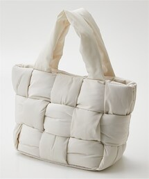 nissen | polka polka(ポルカポルカ)編み込みWフェイストートバッグ(トートバッグ)