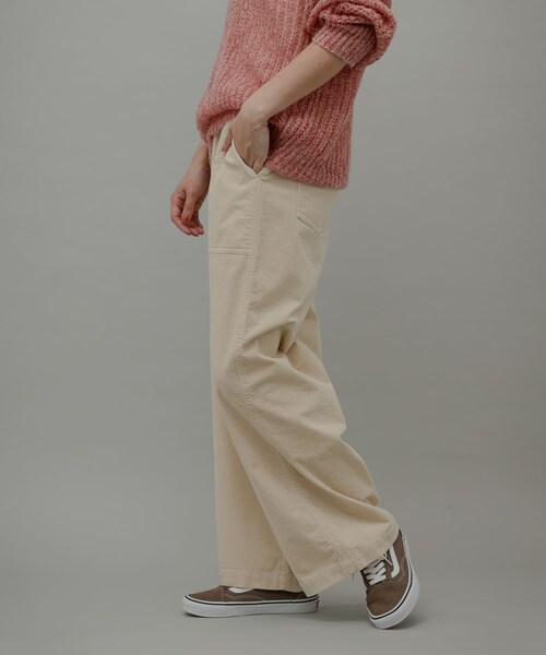 URBAN RESEARCH Sonny Label（アーバンリサーチサニーレーベル）の「コーデュロイベイカーイージーパンツ（その他パンツ・レディース・アイボリー/グレージュ/チャコール・36/38）」の7枚目の写真