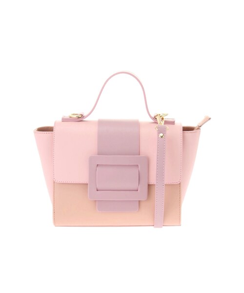 LAGUNAMOON（ラグナムーン）の「〈marco bianchini〉バイカラースクエアショルダーBAG（ショルダーバッグ・レディース・ブラック/ピンク・F）」の6枚目の写真