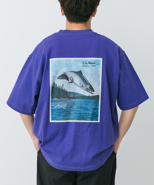 URBAN RESEARCH DOORS(アーバンリサーチドアーズ)の「L.L.Bean JAPAN EDITION 1980 SS CATALOG TROUT T-SHIRTS(Tシャツ/カットソー・メンズ・ECRU/BIRCH/NAVY/TOP VIOLET/TOP TEAL・M/L/XL)」の5枚目の写真