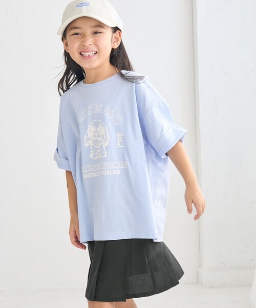 ROPE' PICNIC（ロペピクニック）の「【KIDS】DOGプリントトップス（Tシャツ/カットソー・キッズ・オフホワイト/サックス/ピンク・L/M/S）」の19枚目の写真