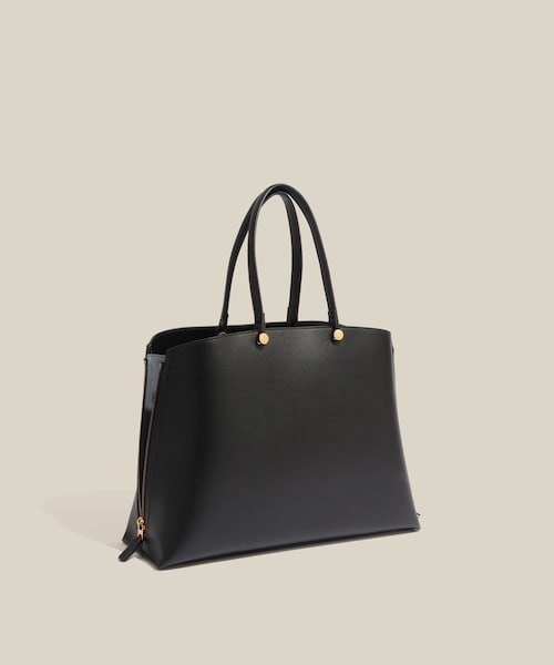 ROPE'（ロペ）の「【E'POR】【WEB限定】Y BAG Medium+ /A4対応・通勤・26SS（トートバッグ・レディース・ブラック/グレー/キナリ/ダークブラウン/ダークグリーン・F）」の2枚目の写真