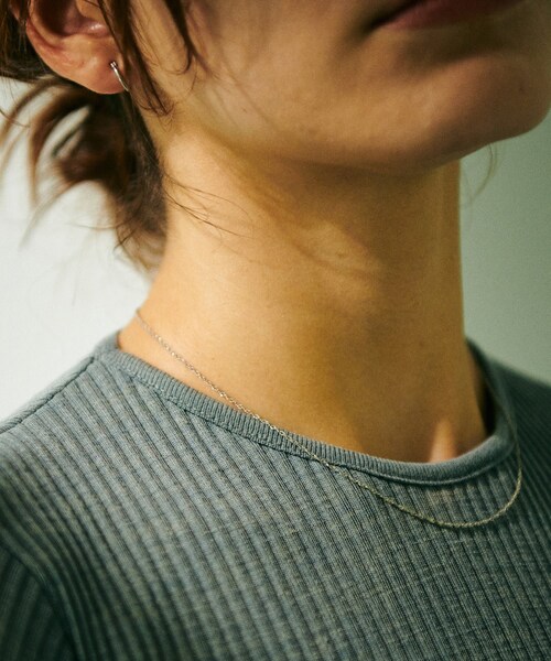 ROPE'(ロペ)の「【Lulu】R(ロペ アール)PT スクリューチェーンショートネックレス(ネックレス・レディース・シルバー系・F)」の21枚目の写真