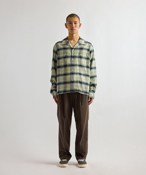 Saturdays NYC（サタデーズ ニューヨークシティ ）の「Marco Vintage Check LS Open Collar Shirt（シャツ/ブラウス・レディース・キナリ/ブルー・L/M/S/XL）」の20枚目の写真