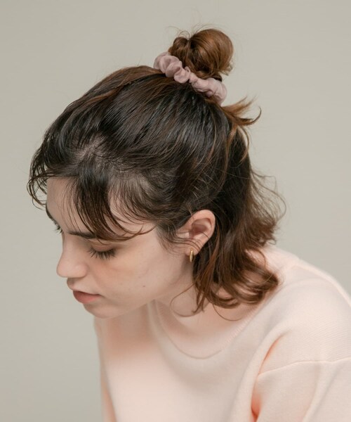 URBAN RESEARCH Sonny Label（アーバンリサーチサニーレーベル）の「チュールミニシュシュ（ヘアゴム・レディース・ピンク/グレー/ブラック・One）」の13枚目の写真