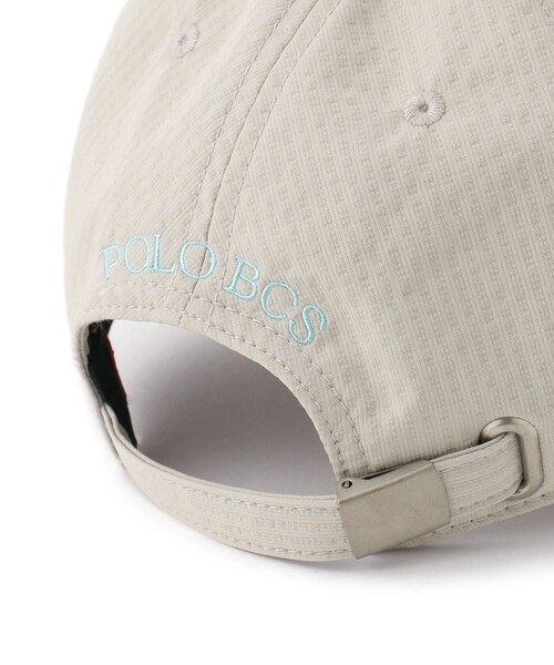 ROPE' PICNIC(ロペピクニック)の「【POLO BCS/ポロ ビーシーエス別注】サッカーストライプロゴ刺繍キャップ(キャップ・レディース・グレー系/キナリ/ネイビー・F)」の12枚目の写真