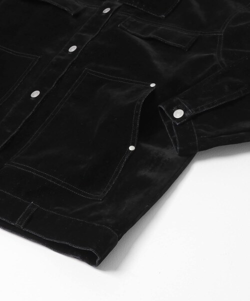 KBF（ケイビーエフ）の「ハイネックデニムブルゾン（ブルゾン・レディース・BLUE/BROWN/BLACK・One）」の16枚目の写真