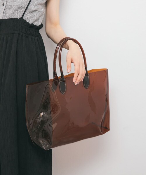 KBF（ケイビーエフ）の「クリアトートBAG（トートバッグ・レディース・BROWN/BLACK・one）」の17枚目の写真