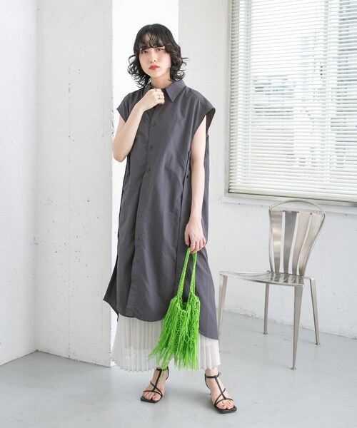 KBF（ケイビーエフ）の「フリンジニットBAG（ハンドバッグ・レディース・GREEN/BEIGE/BLACK・one）」の18枚目の写真