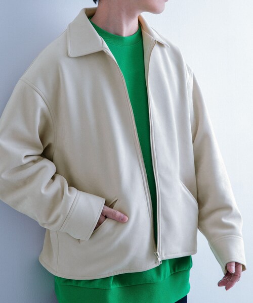 フェイクスエード ZIP UP ジャケット